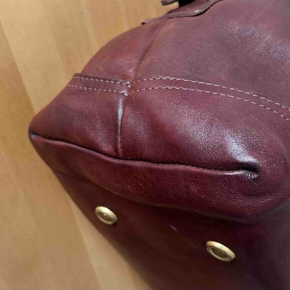 J.W. Hulme Co., Leather duffle bag, Brown, EUC - Picture 11 of 15